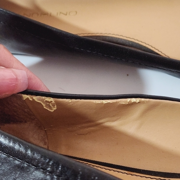 BANDOLINO Black Leather Ballet Flats Size 8.5M - Picture 12 of 12
